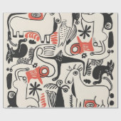 Picasso's Menagerie-inpakpapier Cadeaupapier (Vlak)