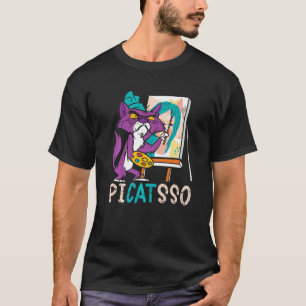 Picatsso Lerares Kunstenaar Schilder Schilderen Ka T-shirt
