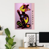 PICATTO in kleur Poster (Thuiskantoor)