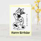 PICATTO verjaardag Kaart (Gele Bloem)