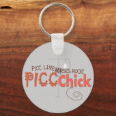 PICC CHICK met IV-POMP-ontwerp Sleutelhanger (Voorkant)