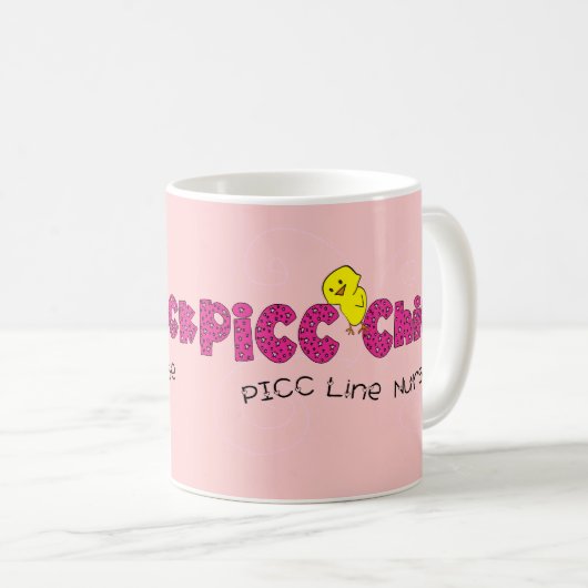 PICC Chick PICC Line Neurse Gifts Koffiemok (Voorkant rechts)