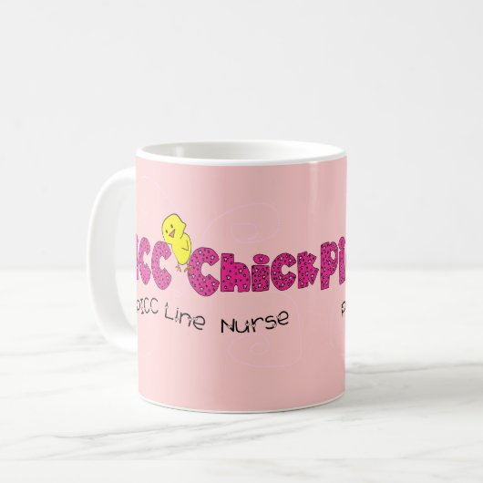 PICC Chick PICC Line Neurse Gifts Koffiemok (Voorkant links)