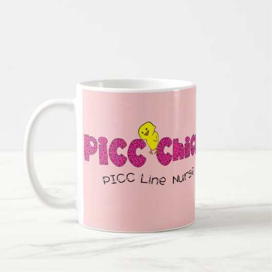 PICC Chick PICC Line Neurse Gifts Koffiemok (Links)