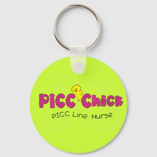 PICC Chick PICC Line Neurse Gifts Sleutelhanger (Voorkant)