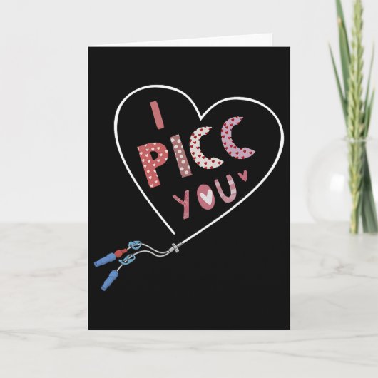 Picc Heart Valentine Vaataccess Team Picc Iv Kaart (Voorkant)