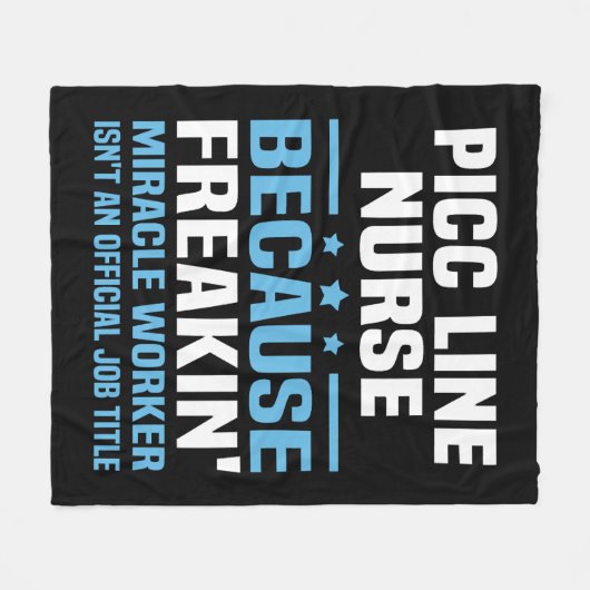 PICC-lijnverpleegster Fleece Deken (Voorkant (Horizontaal))