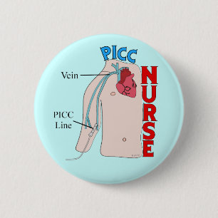 PICC-lijnzuster Anatomical Design Giften Ronde Button 5,7 Cm