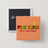 PICC LINE Nurse Gifts Vierkante Button 5,1 Cm (Voorkant /achterkant)