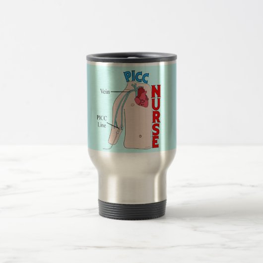 PICC Line Nurse Travel Mug Reisbeker (Center)