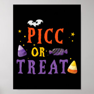 Picc Nurse Halloween Schattigee Vat Vasculaire Toe Poster