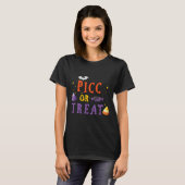 Picc Nurse Halloween Schattigee Vat Vasculaire Toe T-shirt (Voorkant volledig)