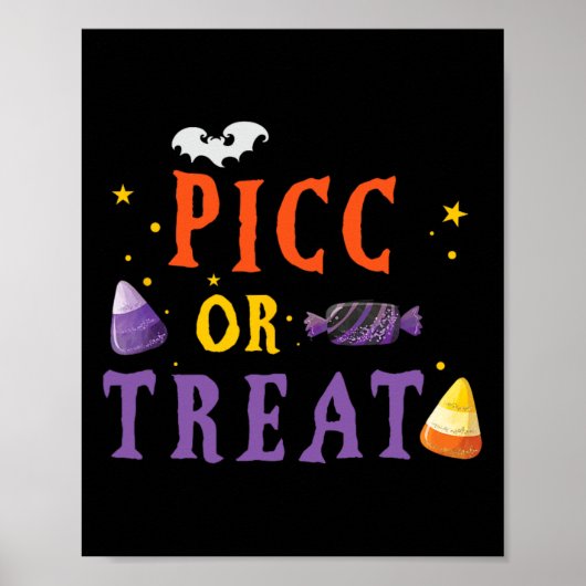 PICC Zurse Halloween Cute VAT Vascular Access Team Poster (Voorkant)