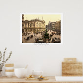 Piccadilly Circus, Antiek Londen England UK. Poster (Keuken)