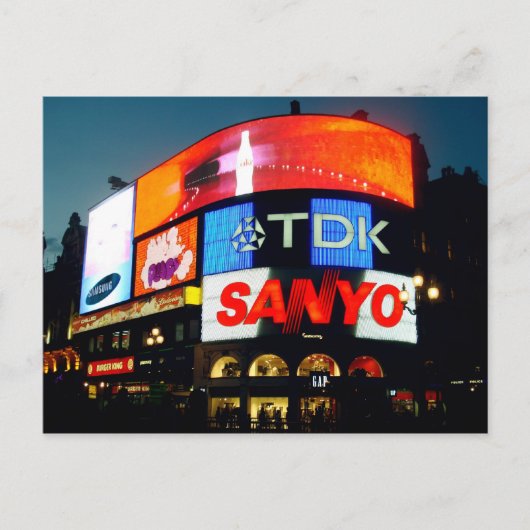 Piccadilly Circus Briefkaart (Voorkant)