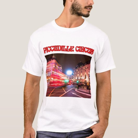Piccadilly Circus heren T-shirt (Voorkant)