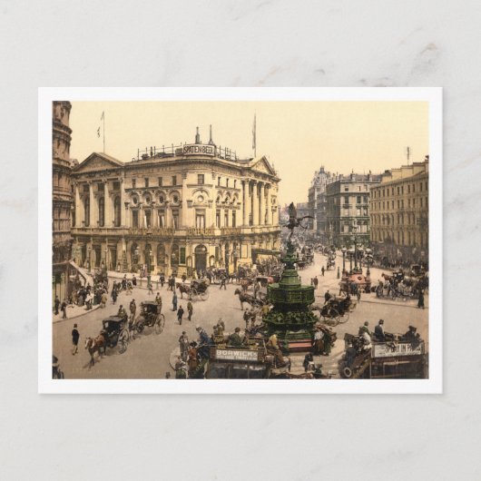 Piccadilly Circus, Londen, Engeland Briefkaart (Voorkant)