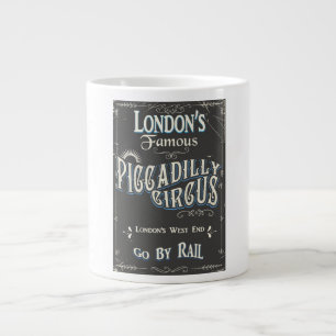 Piccadilly Circus Londen vintage poster Grote Koffiekop