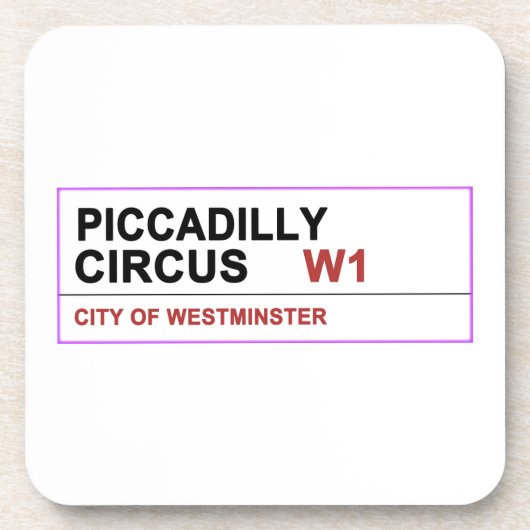 Piccadilly Circus London Bier Onderzetter (Voorkant)