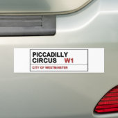 Piccadilly Circus London Bumpersticker (Op auto)