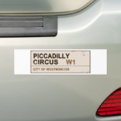 Piccadilly Circus London - Bumpersticker (Op auto)