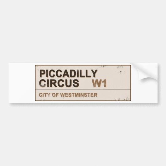 Piccadilly Circus London - Bumpersticker (Voorkant)