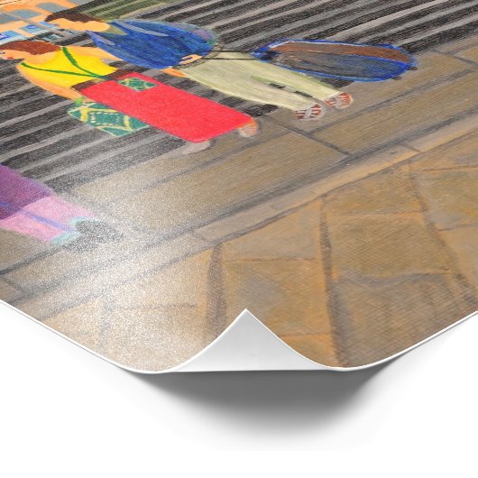 Piccadilly Circus London Foto Afdruk (Hoek)