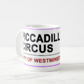 Piccadilly Circus London Koffiemok (Voorkant links)