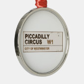 Piccadilly Circus London -  Metalen Ornament (Rechts)