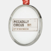 Piccadilly Circus London -  Metalen Ornament (Links)