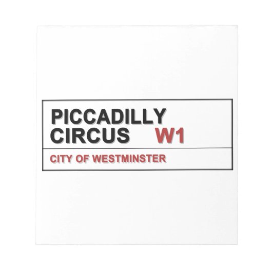 Piccadilly Circus London Notitieblok (Voorkant)