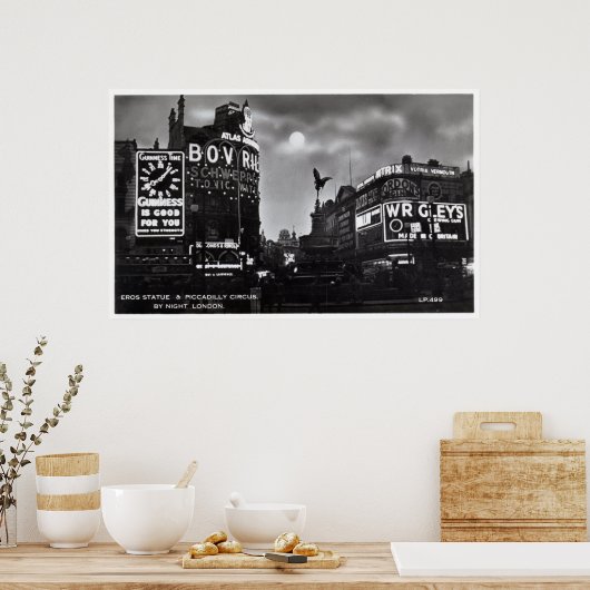 Piccadilly Circus, London  Poster (Keuken)