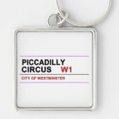 Piccadilly Circus London Sleutelhanger (Voorkant)