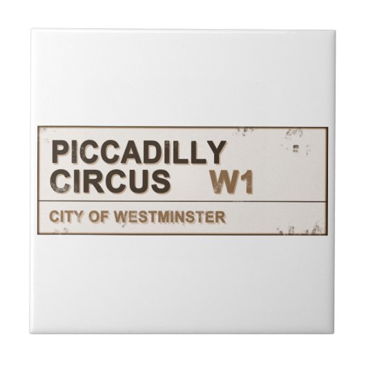Piccadilly Circus London - Tegeltje (Voorkant)