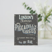 Piccadilly Circus London vintage poster Briefkaart (Staand voorkant)