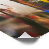 Piccadilly circus on a rainy day perfect poster (Hoek)