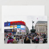 Piccadilly Circus - Professionele foto Briefpapier (Voorkant / Achterkant)