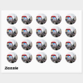 Piccadilly Circus - Professionele foto Ronde Sticker (Vel)