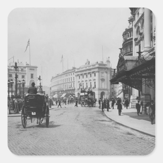 Piccadilly Circus Vierkante Sticker (Voorkant)