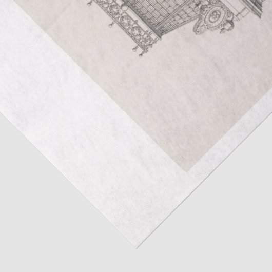  Piccadilly Londen Architectuur Decoupage Tissuepapier (Detail)