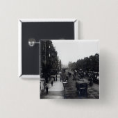 Piccadilly, Londen Vierkante Button 5,1 Cm (Voorkant /achterkant)