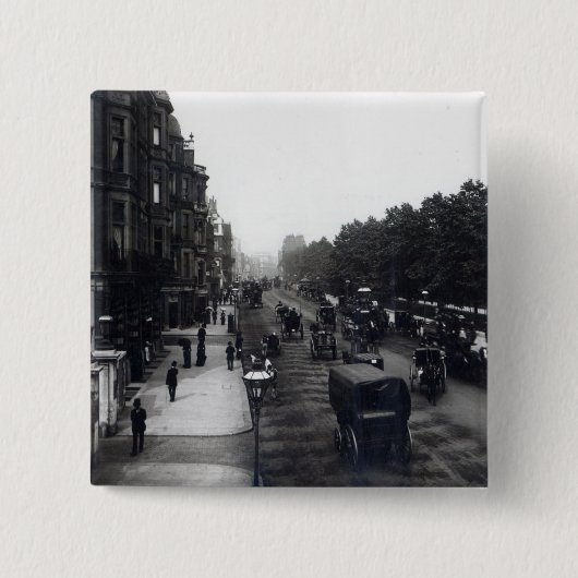 Piccadilly, Londen Vierkante Button 5,1 Cm (Voorkant)