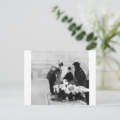 Piccadilly London flower seller, 1904 Engeland Briefkaart (Staand voorkant)