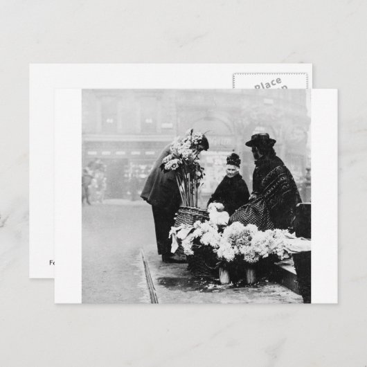 Piccadilly London flower seller, 1904 Engeland Briefkaart (Voorkant / Achterkant)