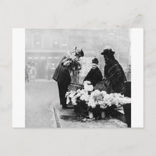 Piccadilly London flower seller, 1904 Engeland Briefkaart