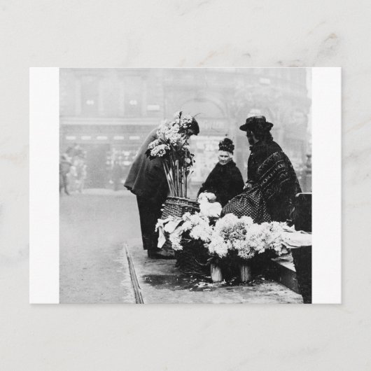 Piccadilly London flower seller, 1904 Engeland Briefkaart (Voorkant)