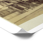 Piccadilly naar Oost gericht (foto sepia) Poster (Hoek)