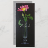 Piccadilly Roos Wedding Persoonlijk Kaart (Voorkant / Achterkant)