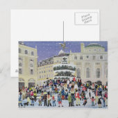 Piccadilly Snow Scene Briefkaart (Voorkant / Achterkant)
