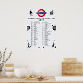 Piccadilly Tube - 1977 Poster (Keuken)